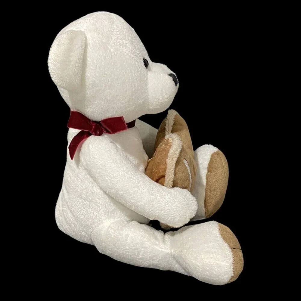 Chrisha‎ Playful Plush Teddy Bear with Heart 11
